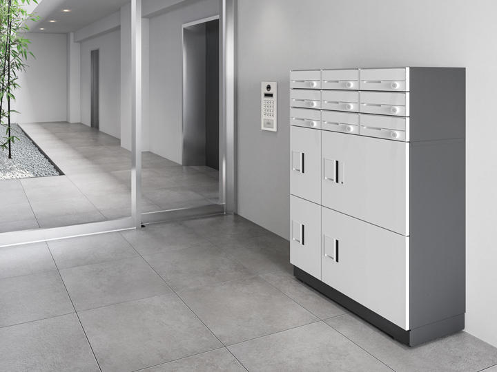 宅配ボックス(FRONT) 前入前出／アナログキー・防水タイプ／ポスト