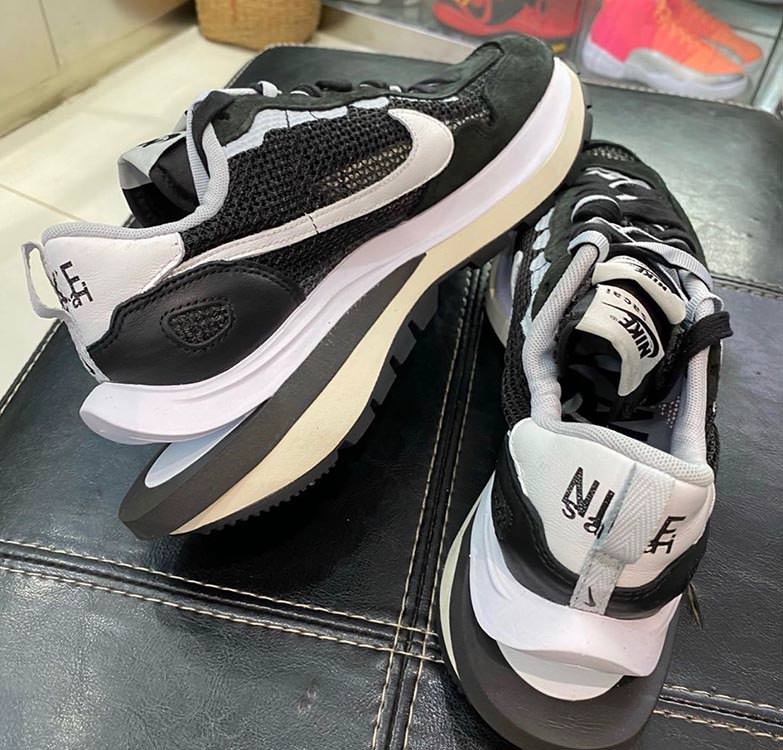sacai x Nike Vaporwaffle Black/White CV1363-001 Release Date
