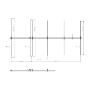 60MHz帯 5素子八木型アンテナ 5DV-0608 55-66MHz: 通信用機器(無線通信