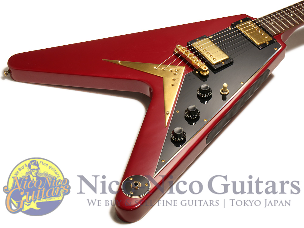Gibson 1982 Flying V Heritage Korina (Candy Apple Red)/Nico-Nico