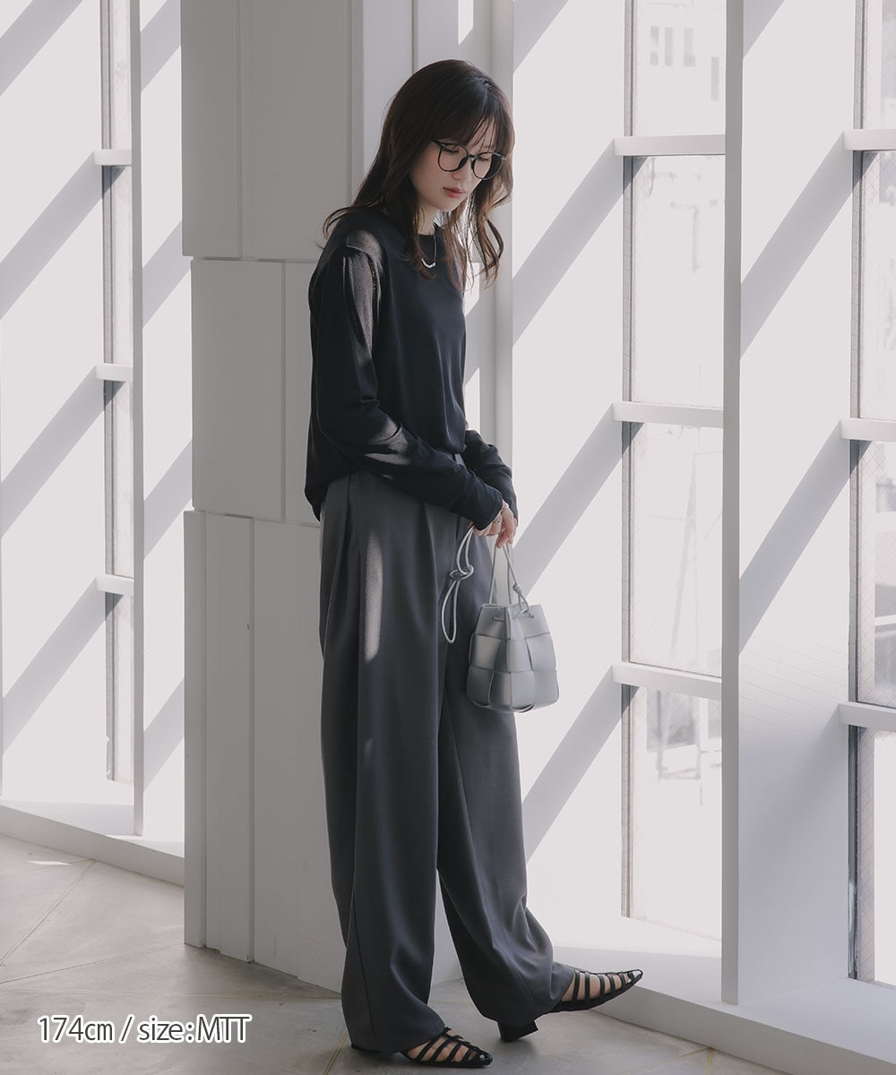 高身長 サイドタックコクーンパンツ（トールサイズ）Essenave 通販