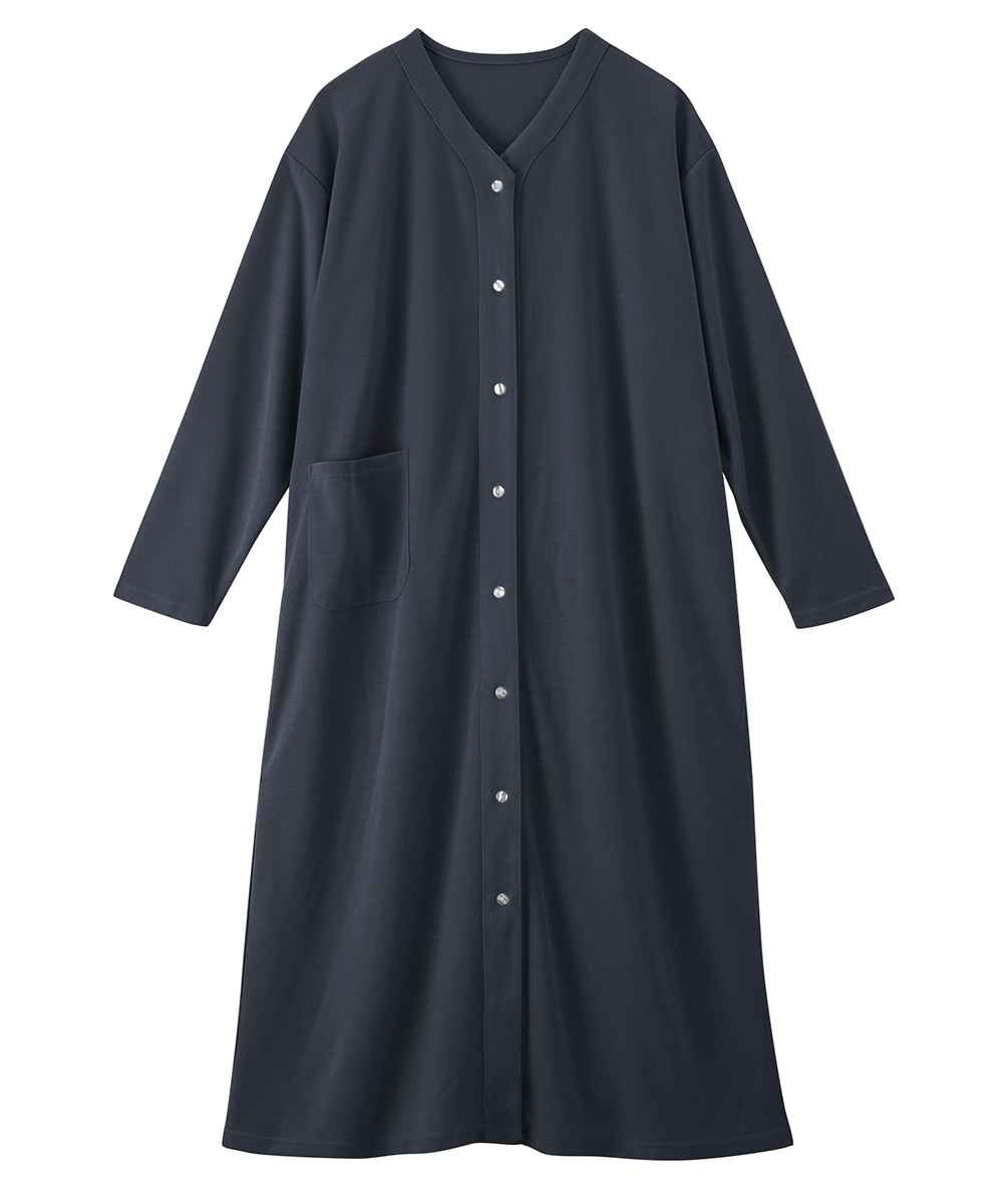 やわらかダンボールニット前開きルームワンピース 通販【ニッセン】