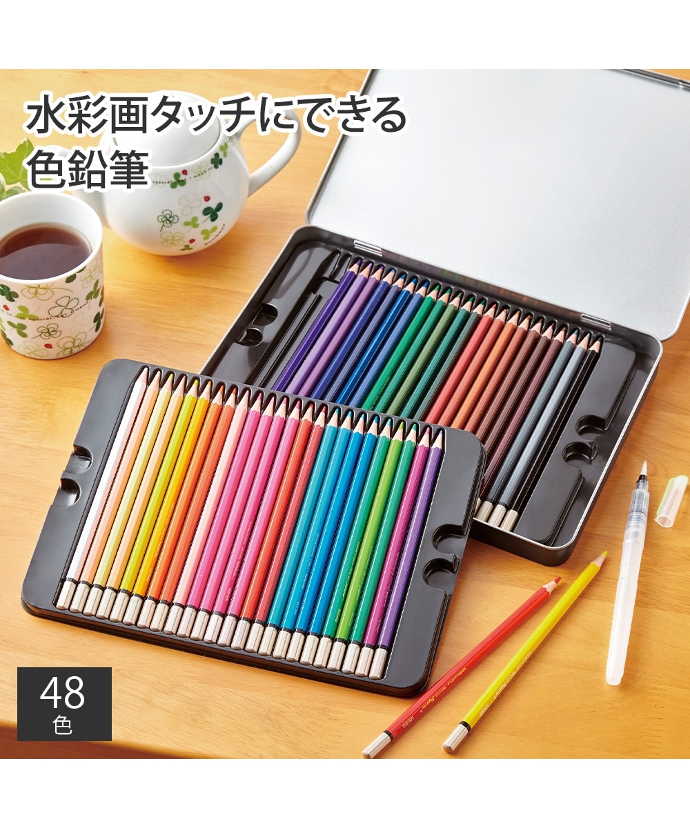 水彩色えんぴつ48色 通販【ニッセン】
