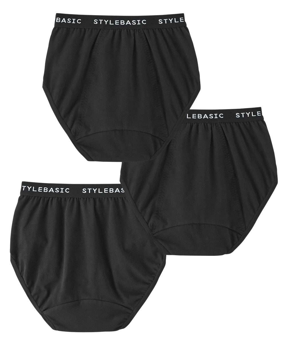 n，KUROキッズ 綿混ストレッチサニタリーショーツ3枚組 女の子