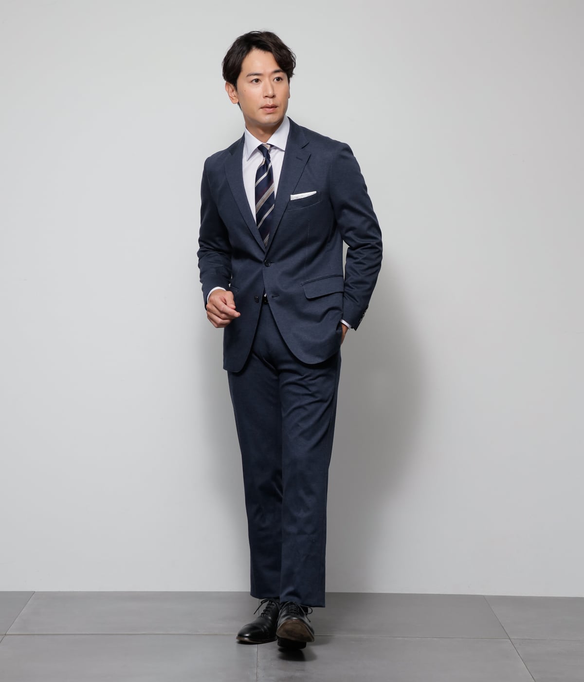 ストレッチ・ウォッシャブル】ハイゲージ ジャージー モクロディー