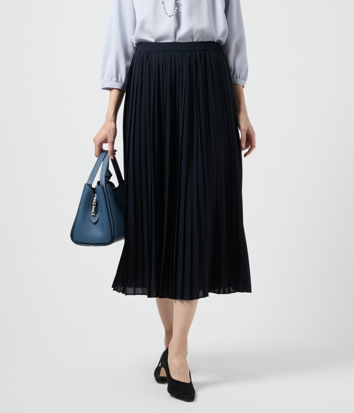 シフォンジョーゼット プリーツスカート(71255002-2025)｜ファッション