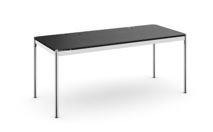 USM Haller Table Plus, 175 x 75 cm, 06-Black lacquered oak, Hatch
