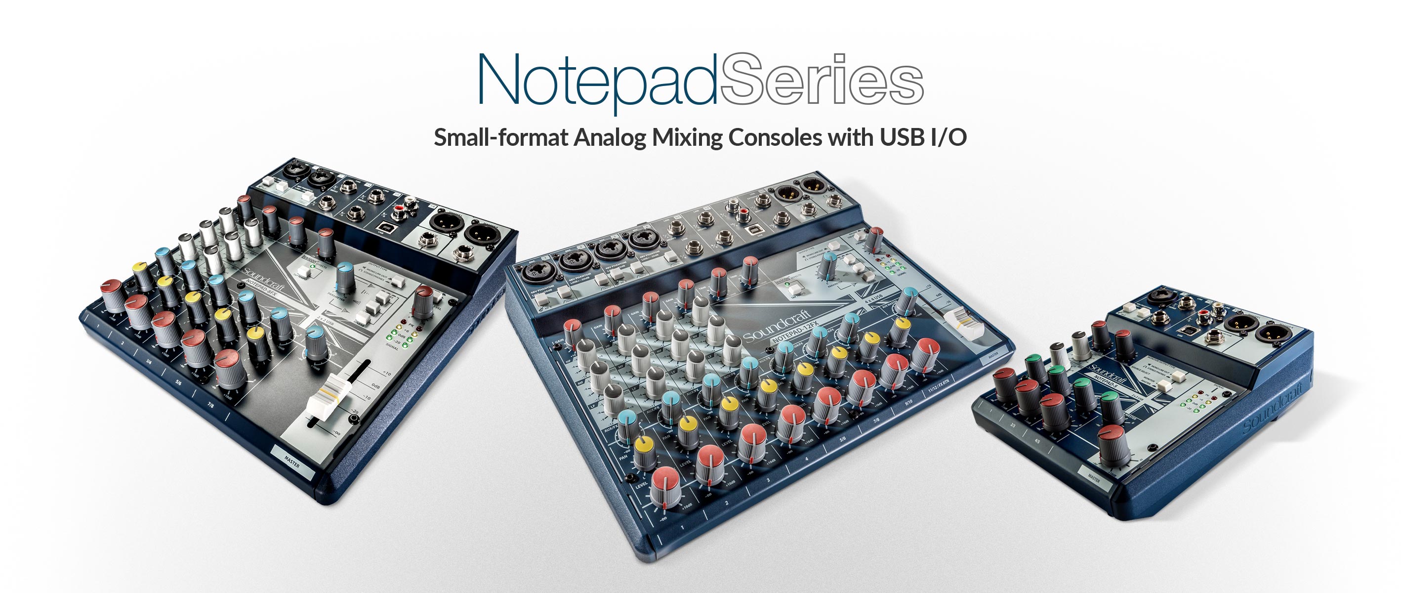 Notepad Series | Soundcraft - Professional Audio Mixers | English