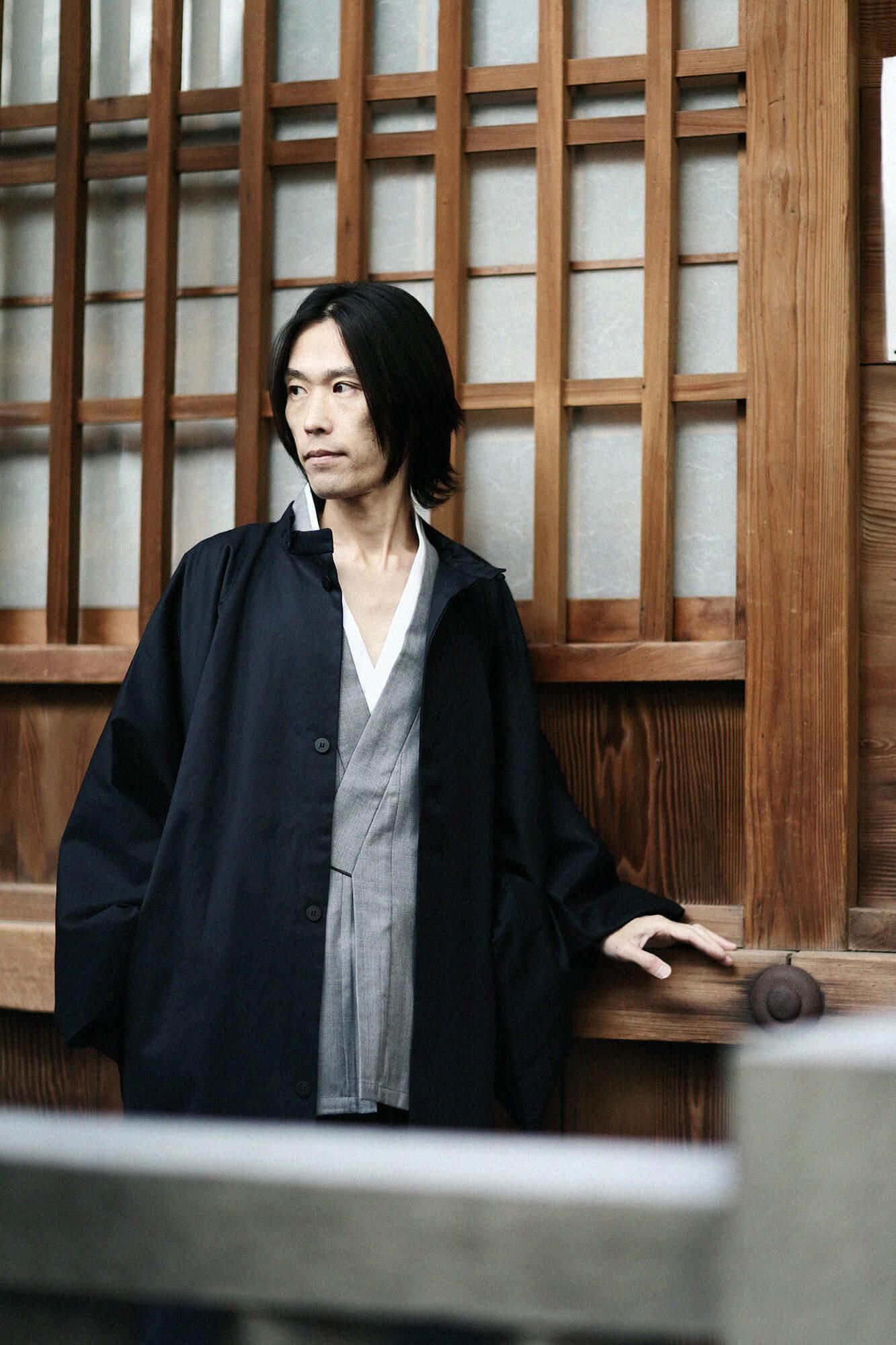 net限定】撥水綾織（はっすいあやおり） 円領外套（えんりょうが