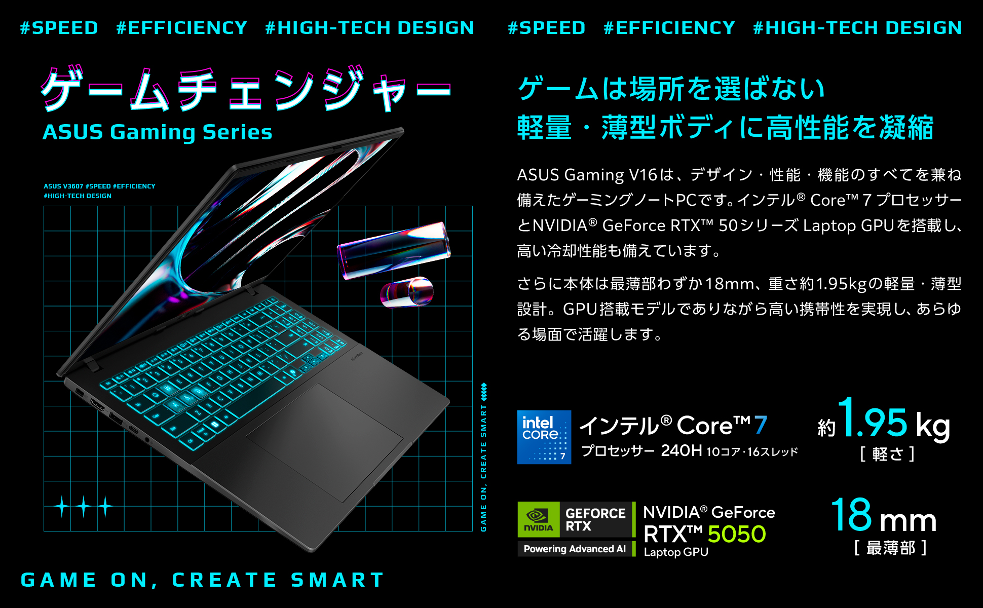 V3607VH-C7165R5050WP ゲーミングノートパソコン Gaming V16 V3607(RTX