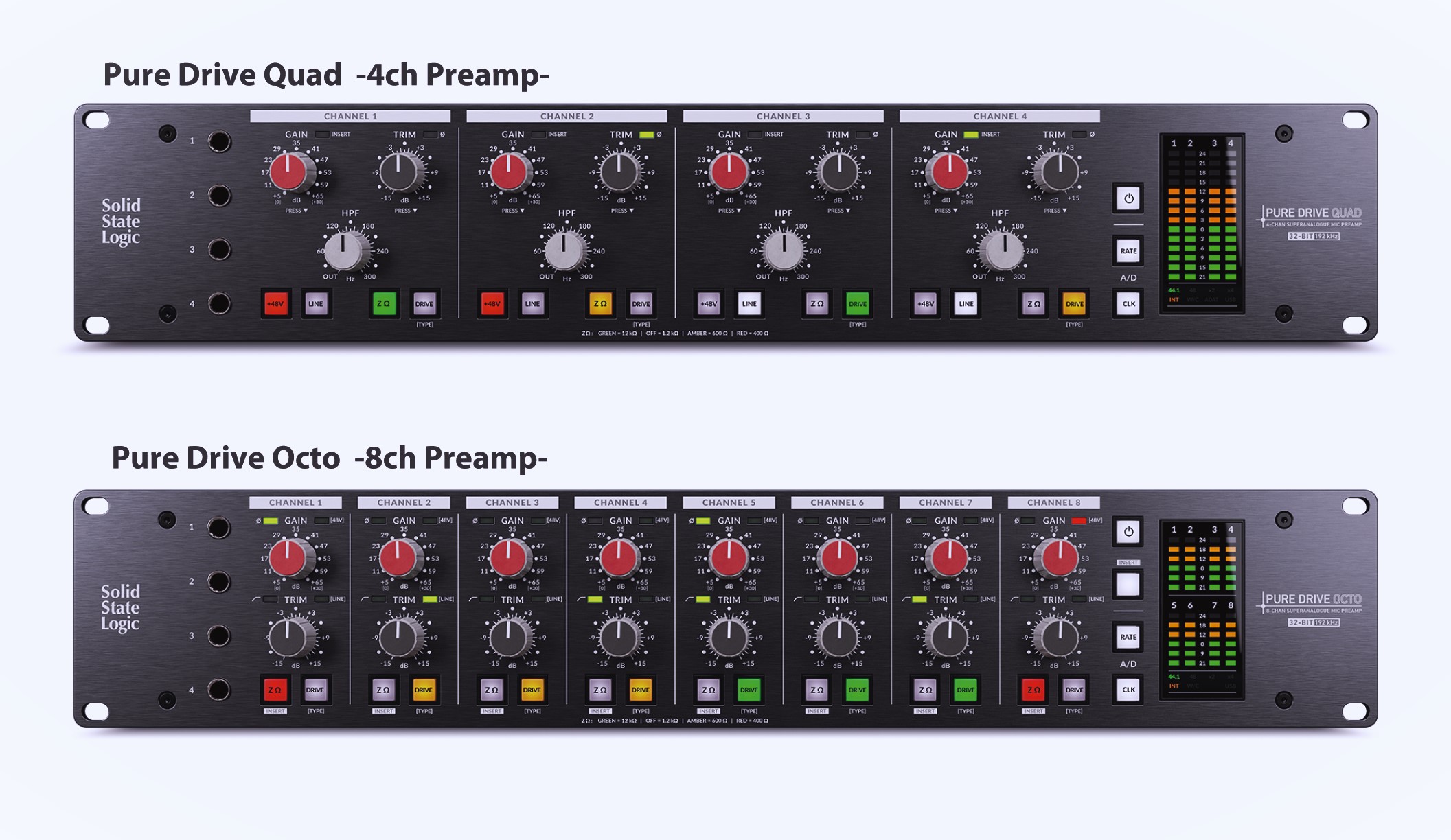 新製品 プリアンプ PURE DRIVE QUAD & PURE DRIVE OCTO 発表 - Solid