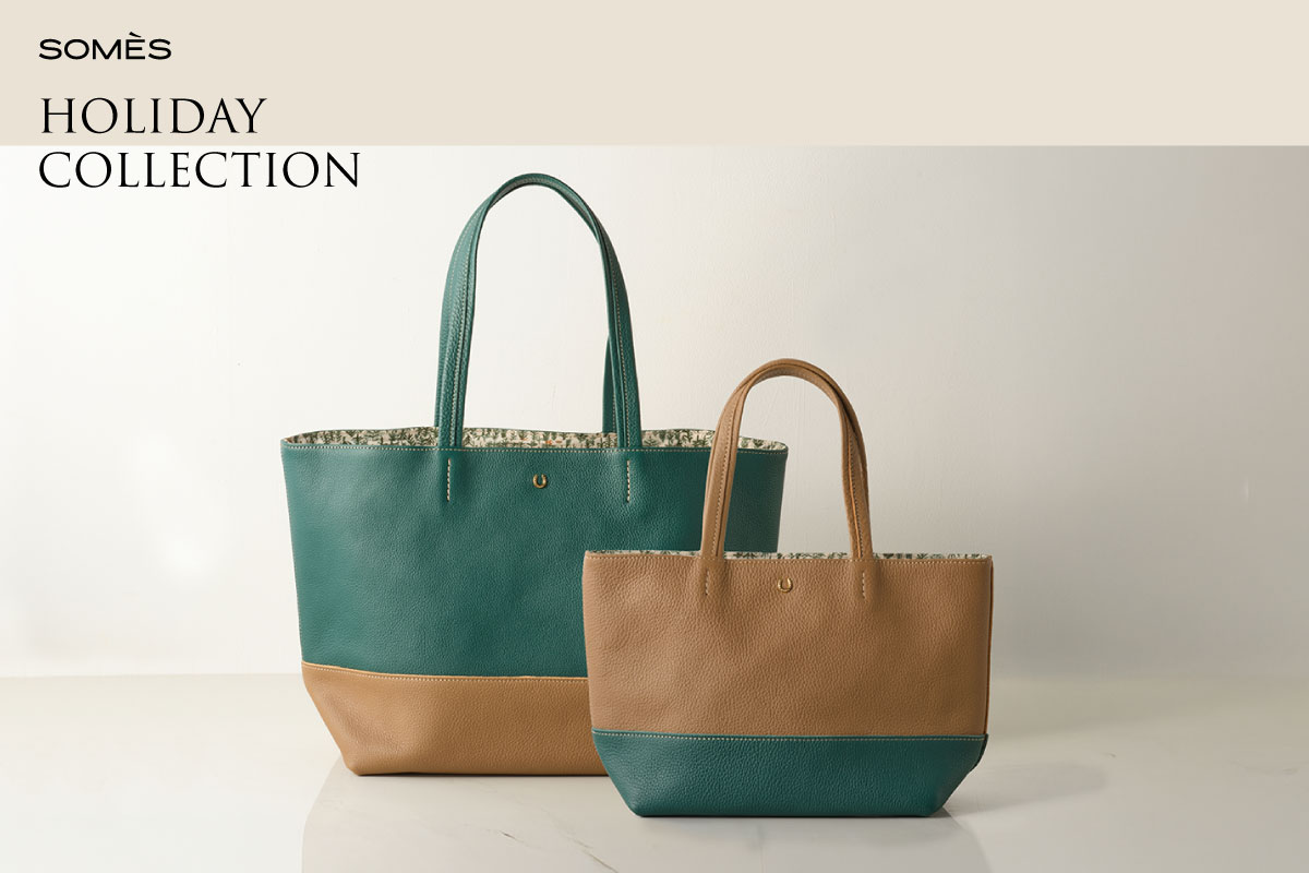 軽やかでやさしいレザートート｜ホリデー限定カラー登場