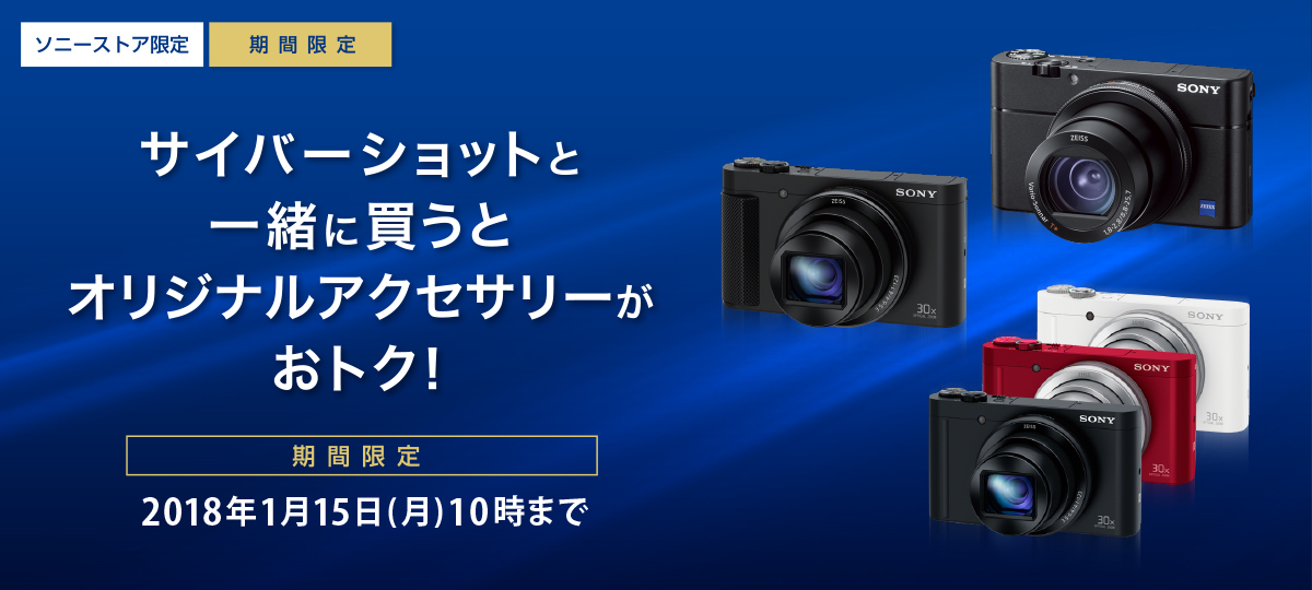 サイバーショットと一緒に買うとオリジナルアクセサリーがおトク