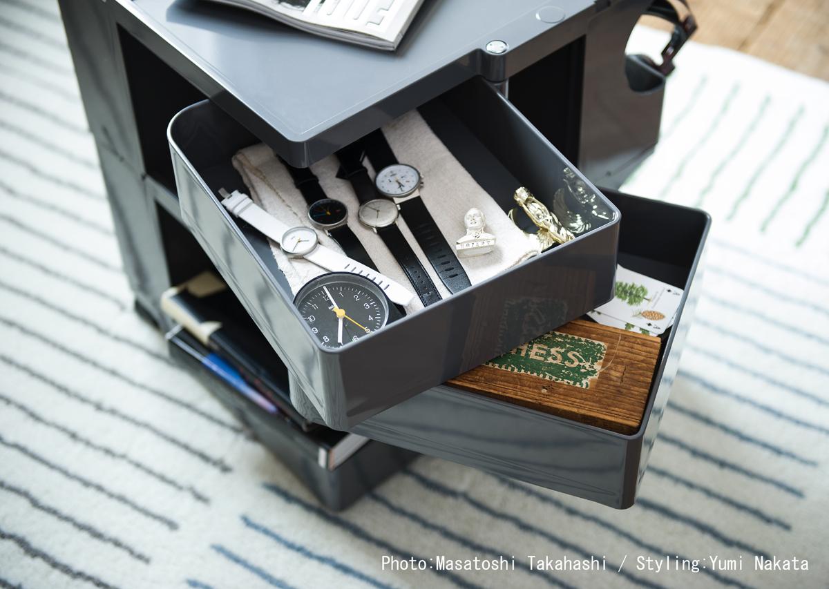 ボビーワゴン 3段4トレイ / トルネードグレーB-Line（ビーライン