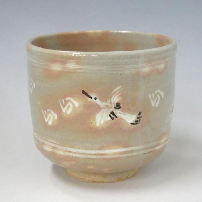 茶道具 筒茶碗（つつちゃわん） 筒茶碗 御本雲鶴 中村 与平 | 千年の