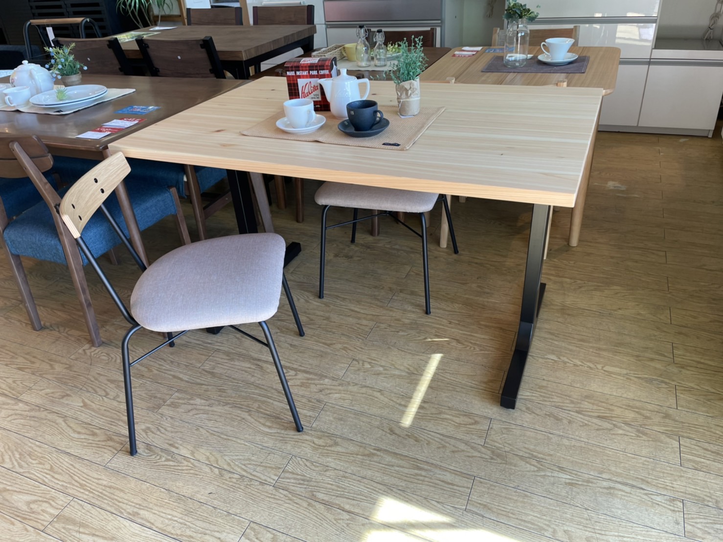 kanademono かなでもの ダイニングテーブル チェア 3点セット 買取しま