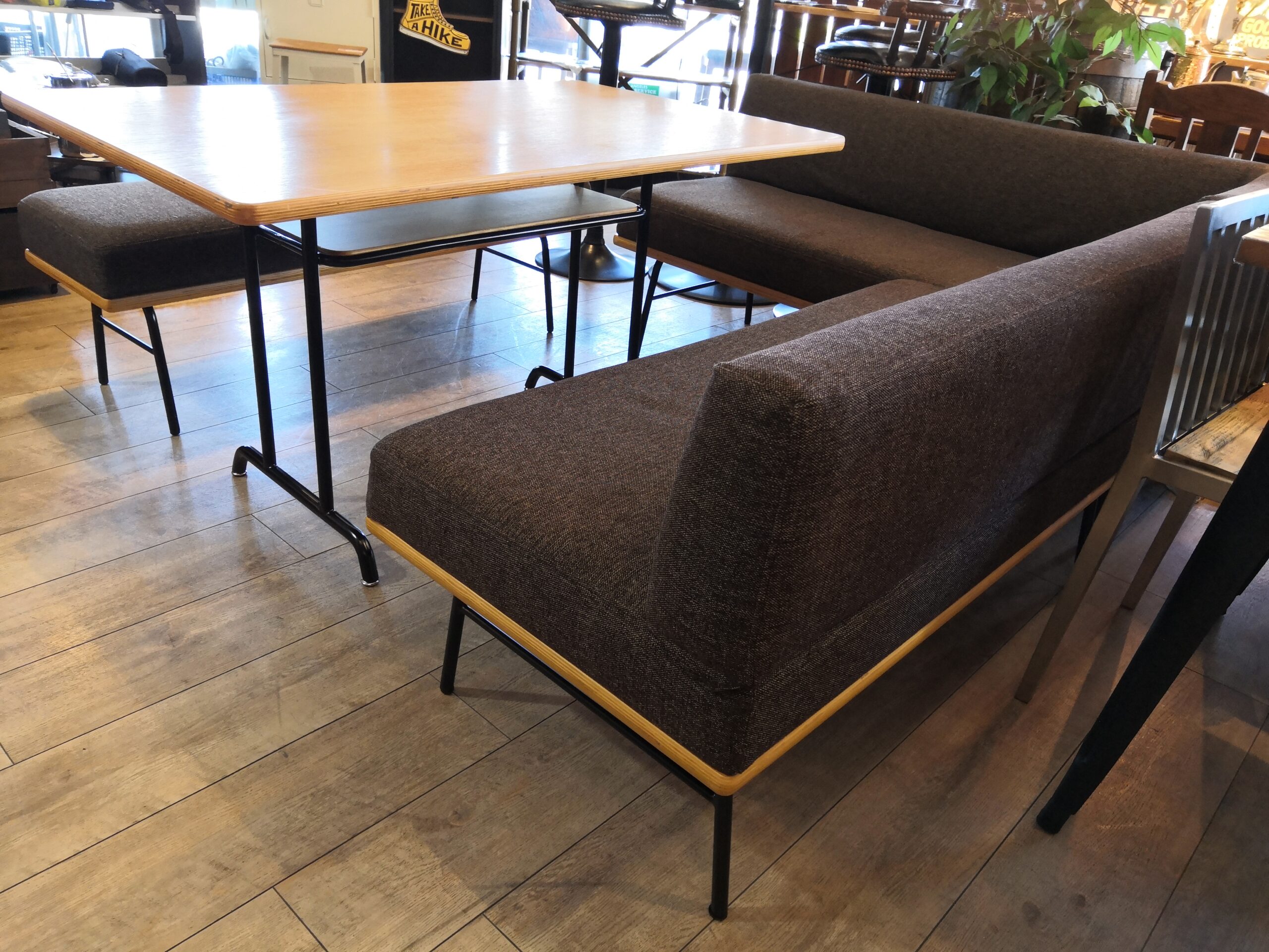 中古品 】unico FUNEAT ファニート 異素材MIX ダイニングテーブル