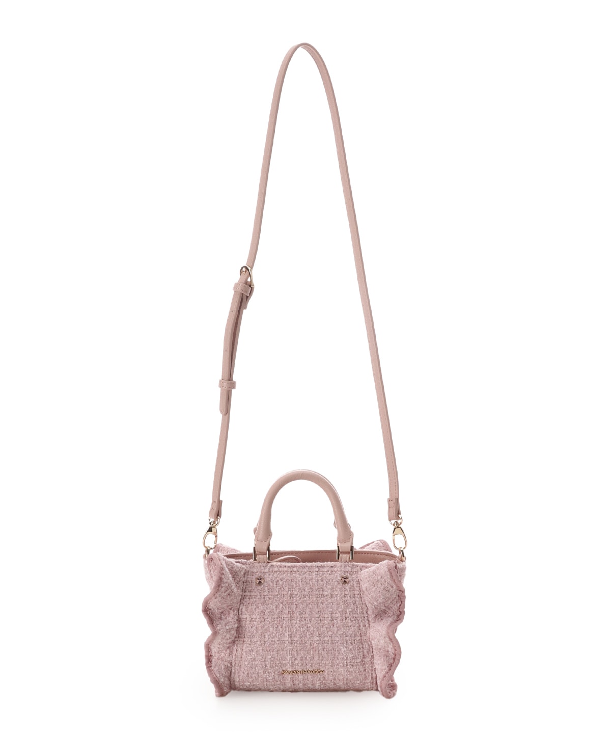 ツイードフリルミニショルダーバッグ(FREE ピンク): SAMANTHAVEGA