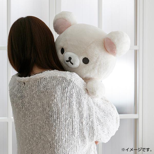 コリラックマSan-X白いふわふわ素材白いクマの子肉球刺繍コリゴグ