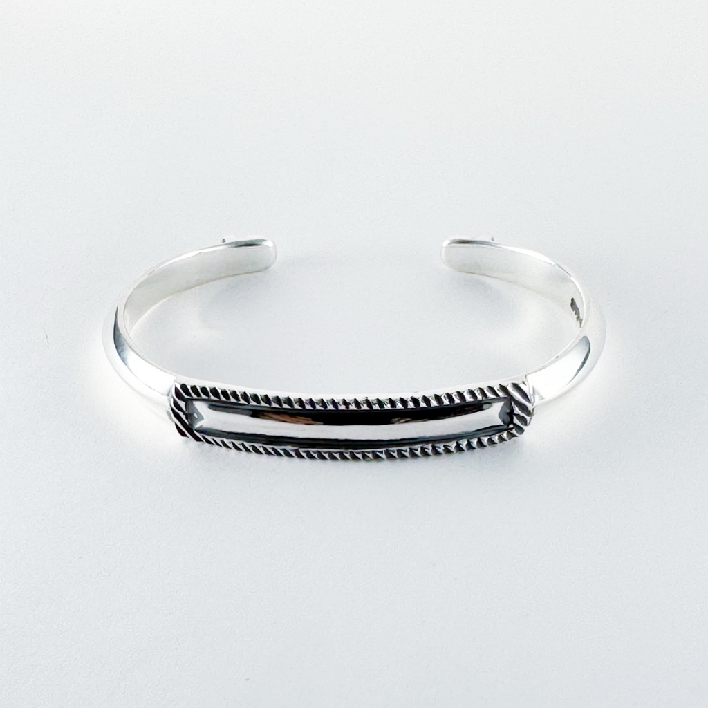 Flat Top Short Bangle | ターコイズ・メンズシルバーアクセサリー通販