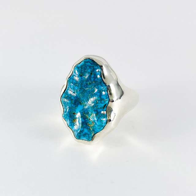 Lone Mt. silver Island ring 254 | ターコイズ・メンズシルバー