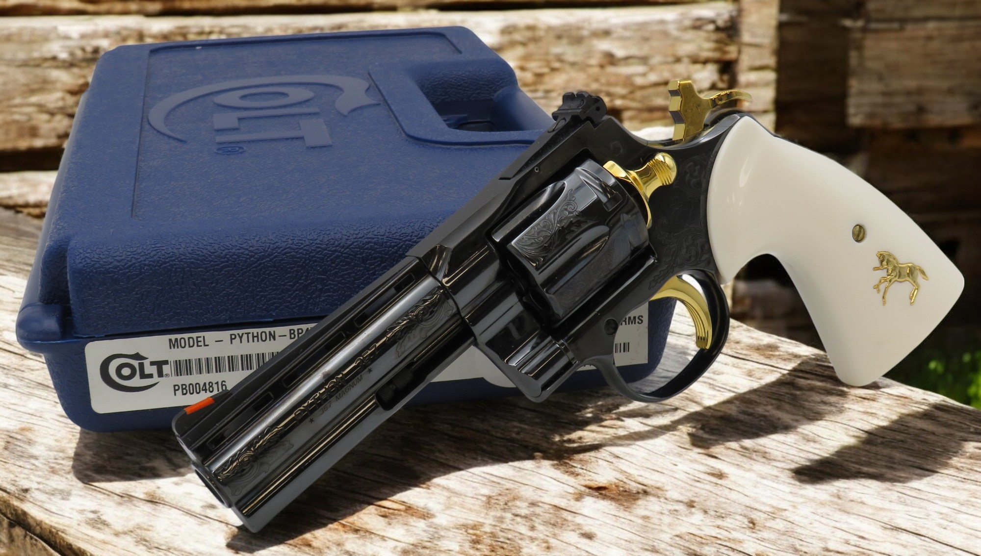 LIMITED EDITION ONE of 150 COLT PYTHON ARMSMEAR ROYAL BLUE 4.25