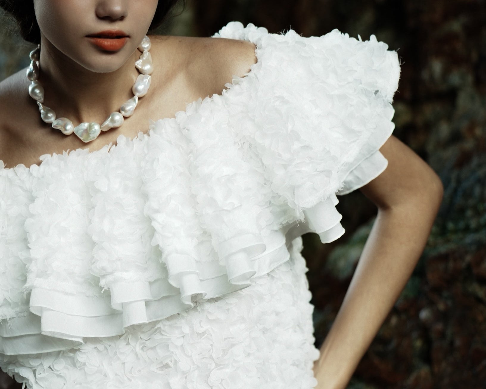 3D flower ruffle tops – shéller / シェリエ