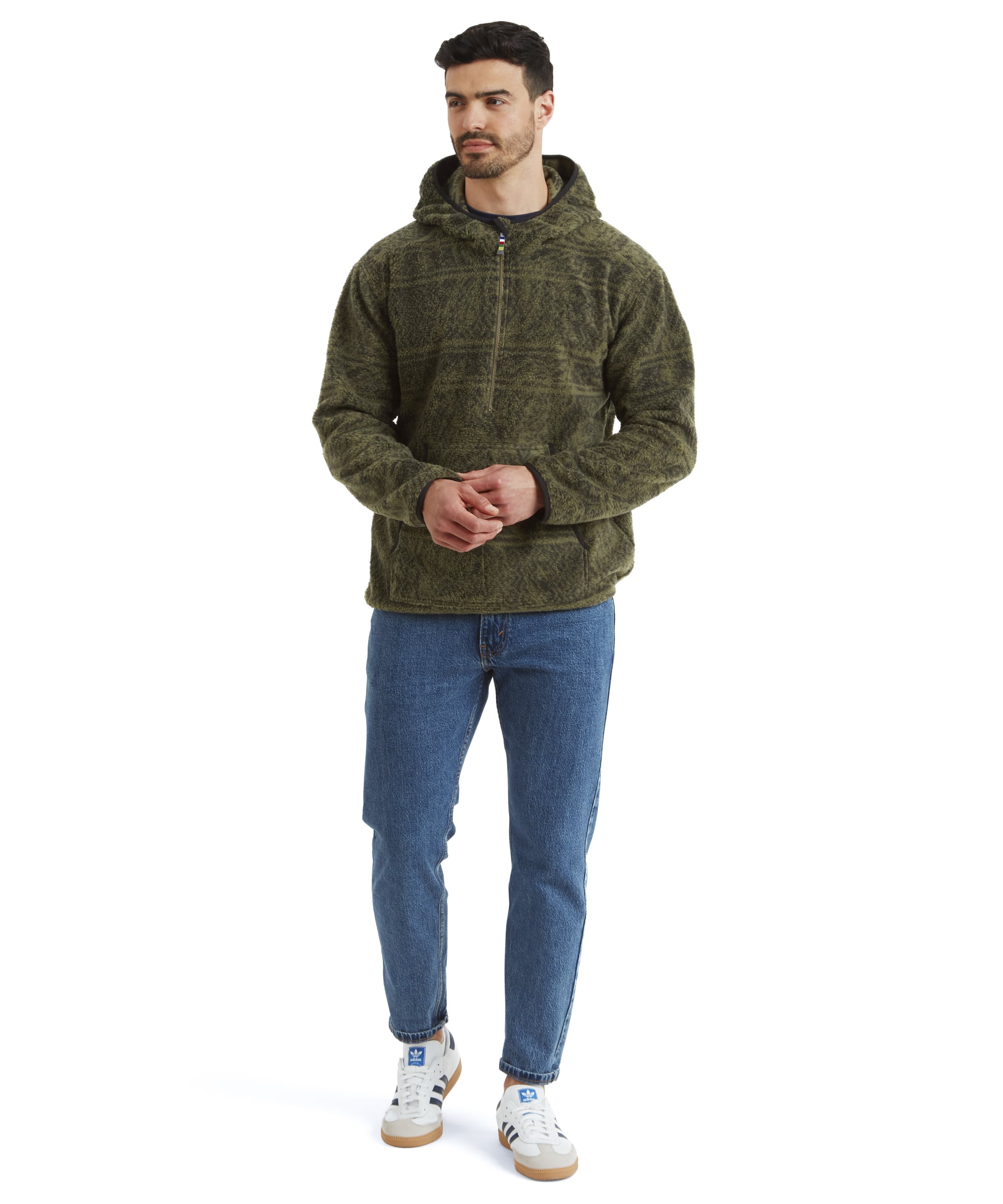 Men's Uddesya 1/4 Zip Fleece Green | Sherpa Adventure Gear