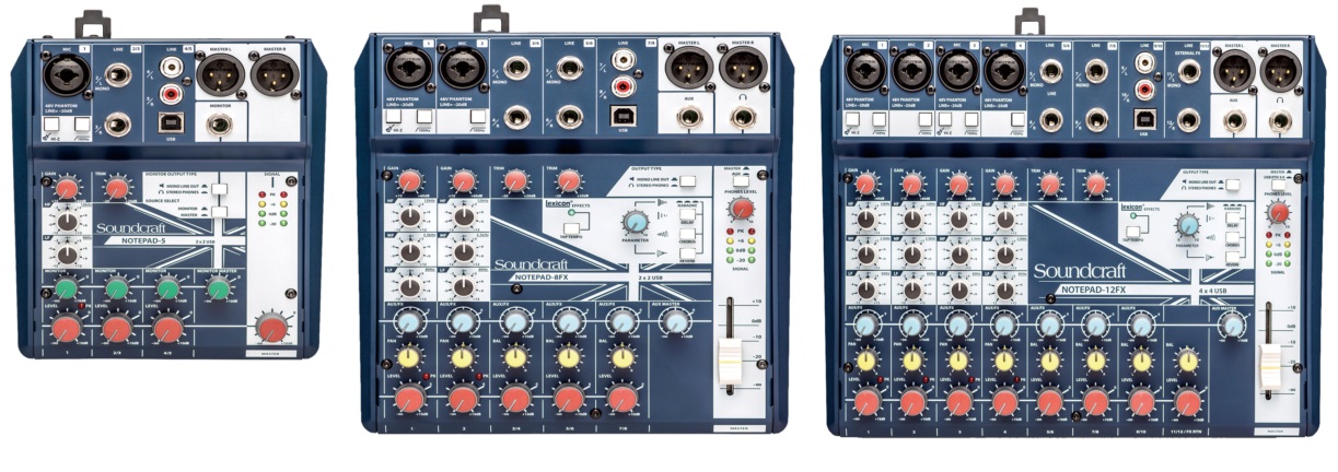 インターネット配信にもおすすめ！SoundcraftのミキサーNotepad
