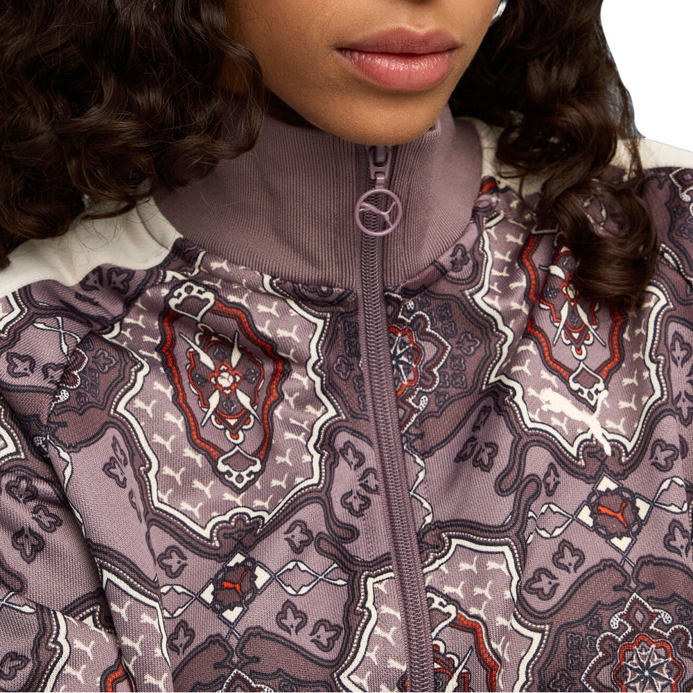 Shop Purple Womens T7 Vintage Prep Full Zip Track Jacket – Shoebacca