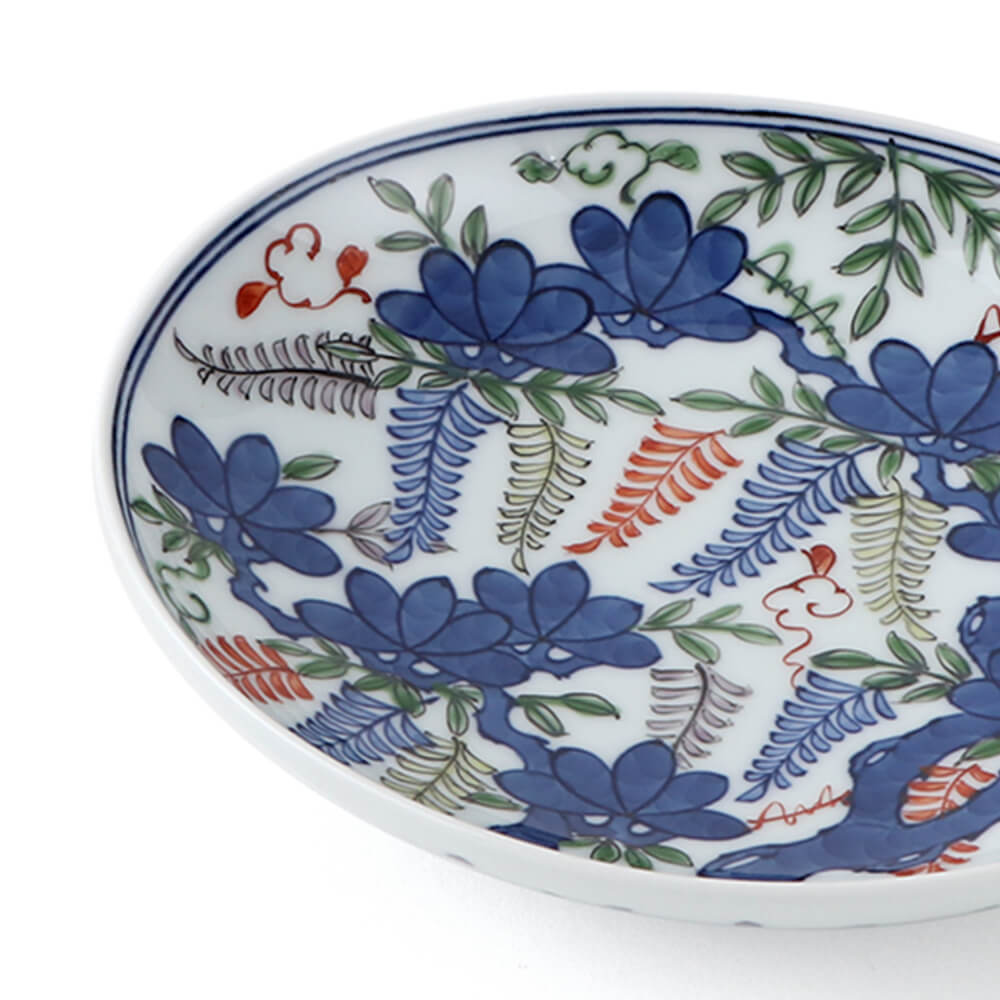 染錦藤絵 銘々皿（楕円型） ｜ 有田焼の源右衛門窯公式オンラインショップ