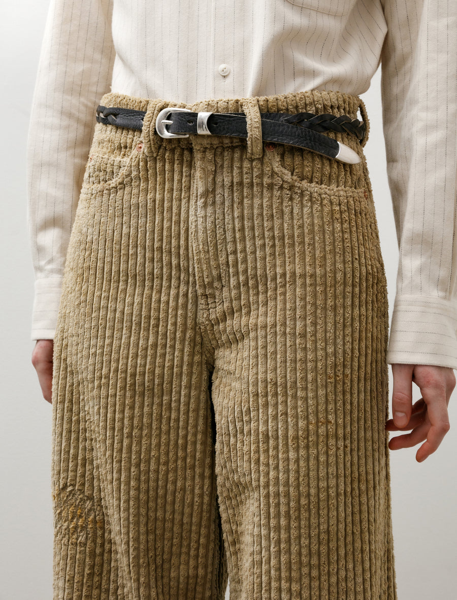 Our Legacy 2 cm Braided Belt Soft Coal Torn Bovine – Neighbour