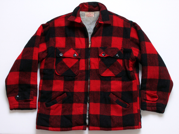 50s 5 Brotherファイブブラザー ウールジャケット 赤×黒 - Sixpacjoe