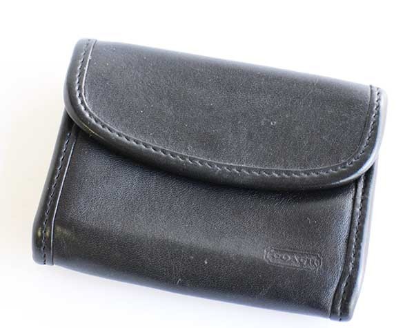 COACH オールド コーチ レザー コインケース 黒☆ウォレット