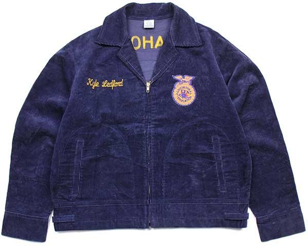 FFA OKLAHOMA チェーン刺繍&パッチ付き コットン コーデュロイ