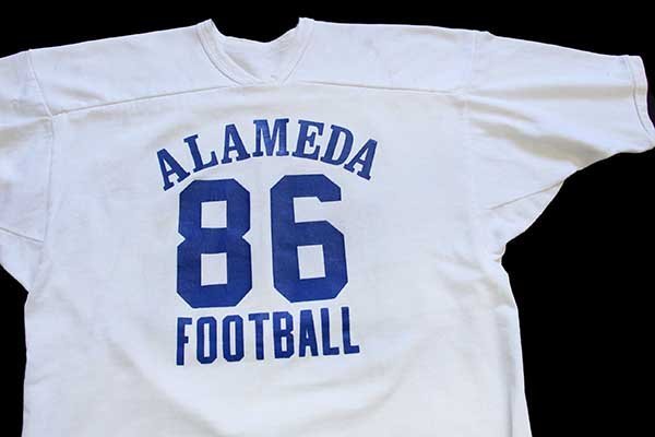 70s USA製 RUSSELLラッセル ALAMEDA FOOTBALL 86 ナンバリング