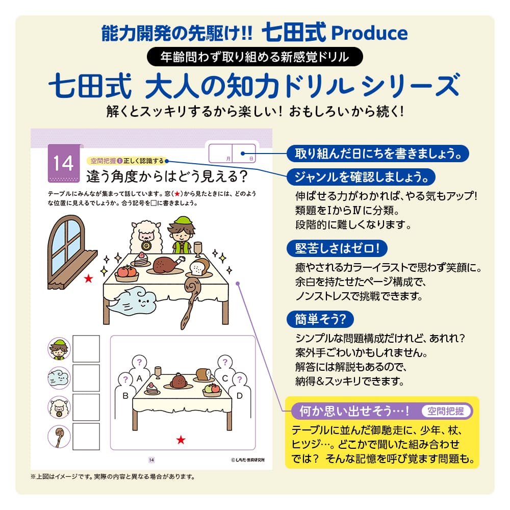 脳の健康寿命を延ばす！七田式 大人の知力ドリル 右脳 - 株式会社