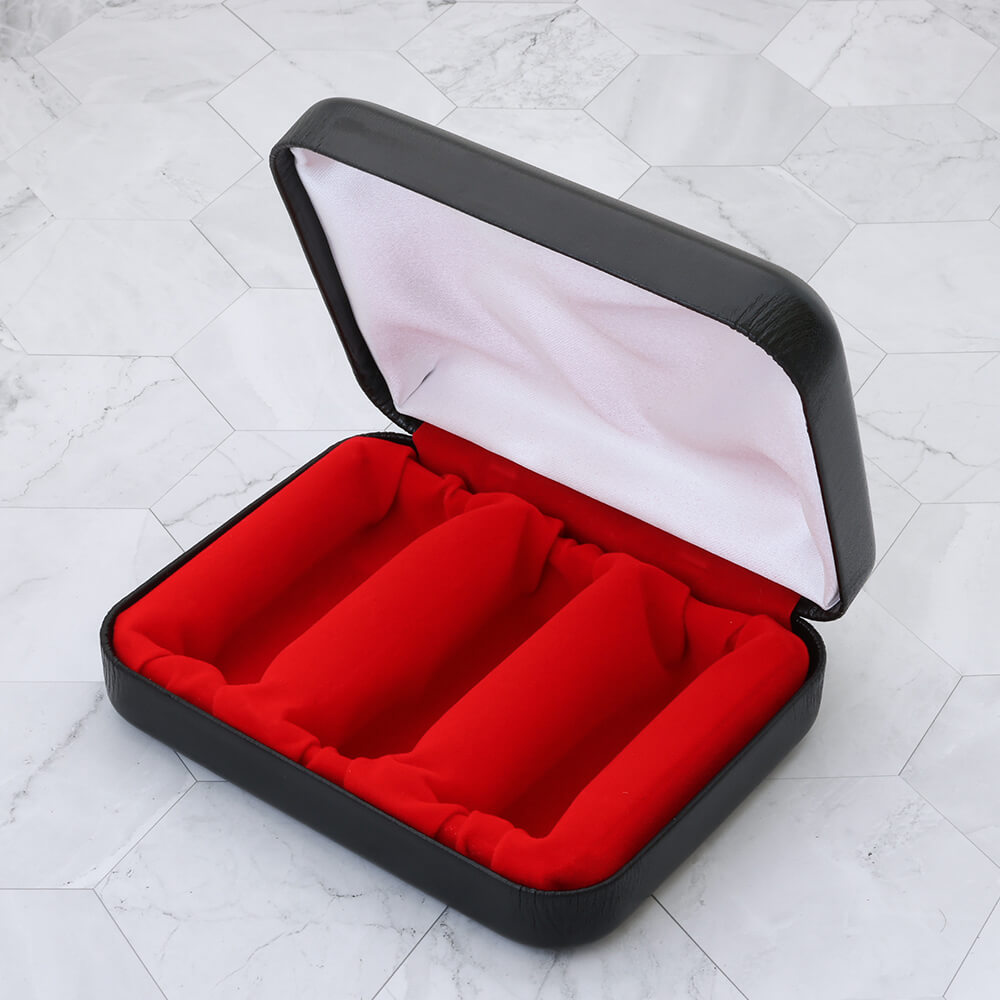 法人3本用印鑑収納ボックス / コンパクトレザー | 印鑑をデザインする