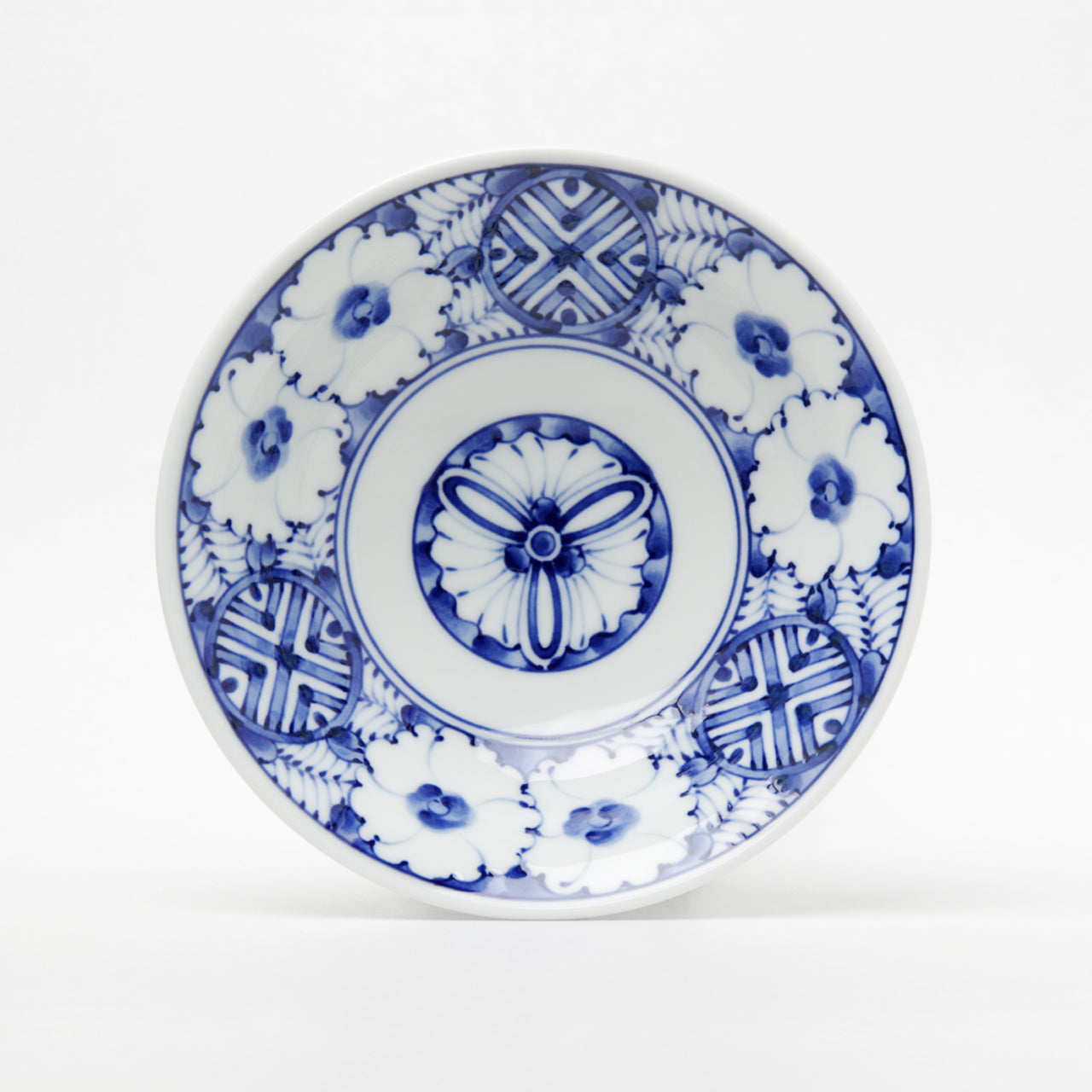 波佐見焼 染付 花丸文 中鉢 15.5cm 高山陶器の通販｜Studio1156