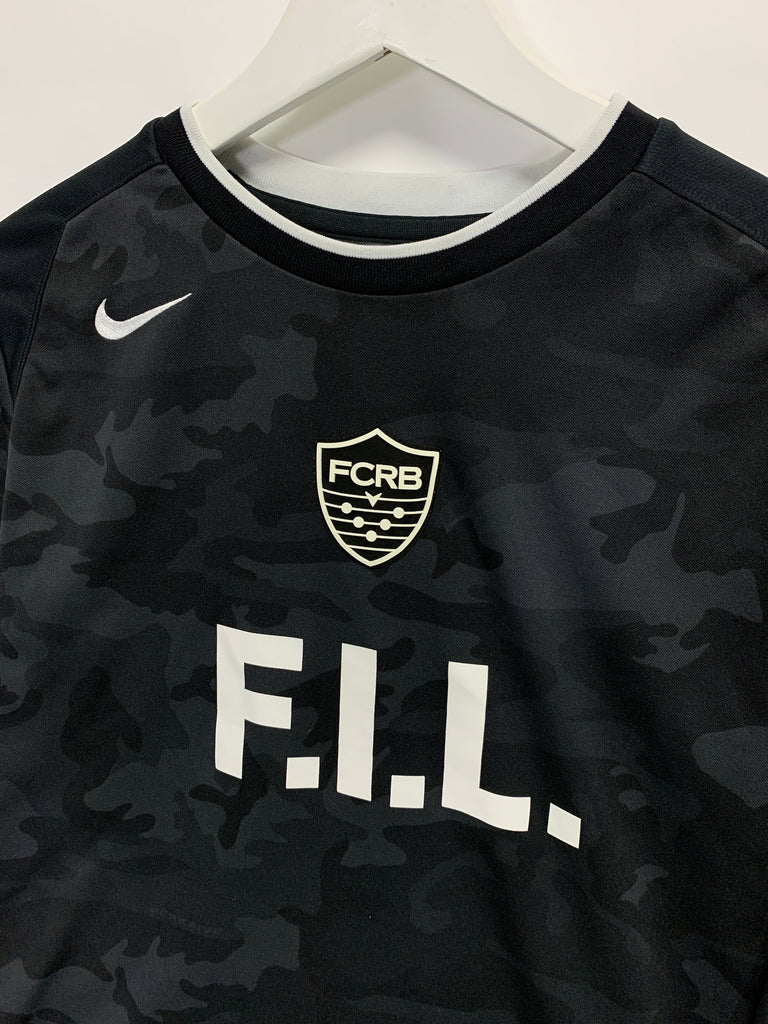 S] Nike FCRB Fragment Visvim Soccer Football L/S Jersey Shirt Camo