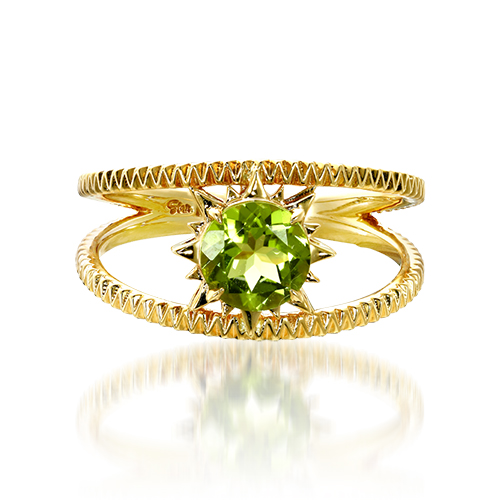 PERIDOT SUNBURST RING(2JR0536)K10 リング｜スタージュエリー公式