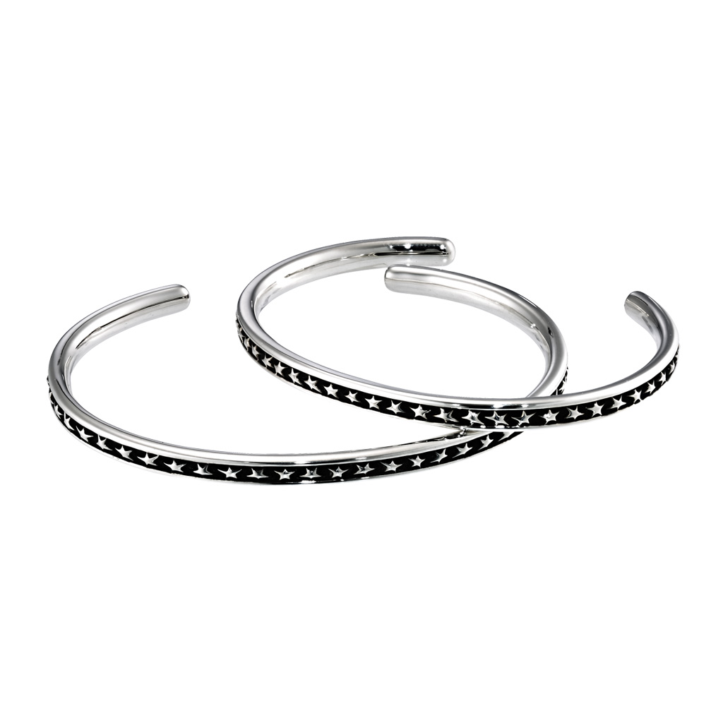 OXIDIZED SILVER STAR BANGLE(S)(2SU0904)SV925 バングル｜スター