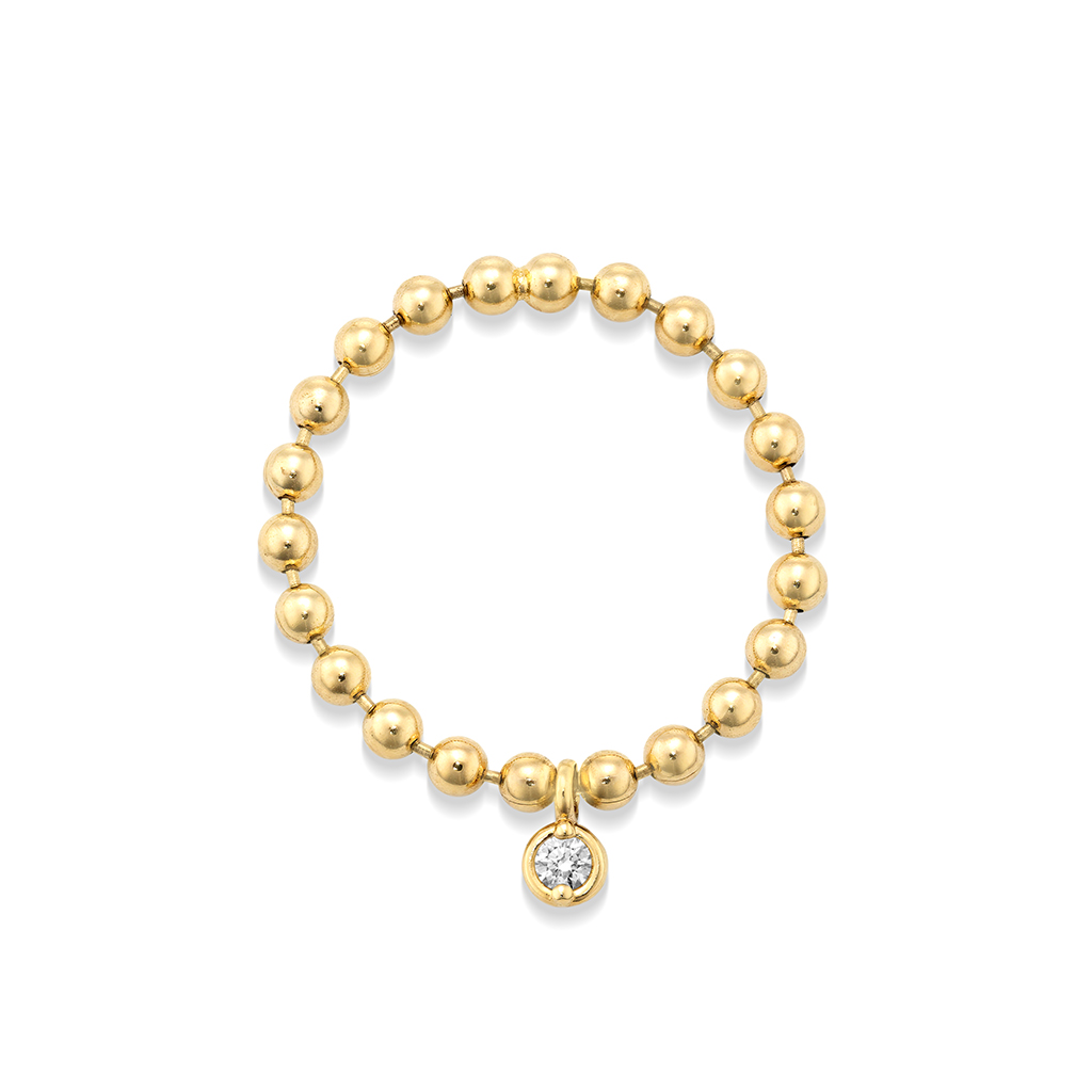 DIAMOND BALL CHAIN RING(2JR0623)K10 リング｜スタージュエリー公式