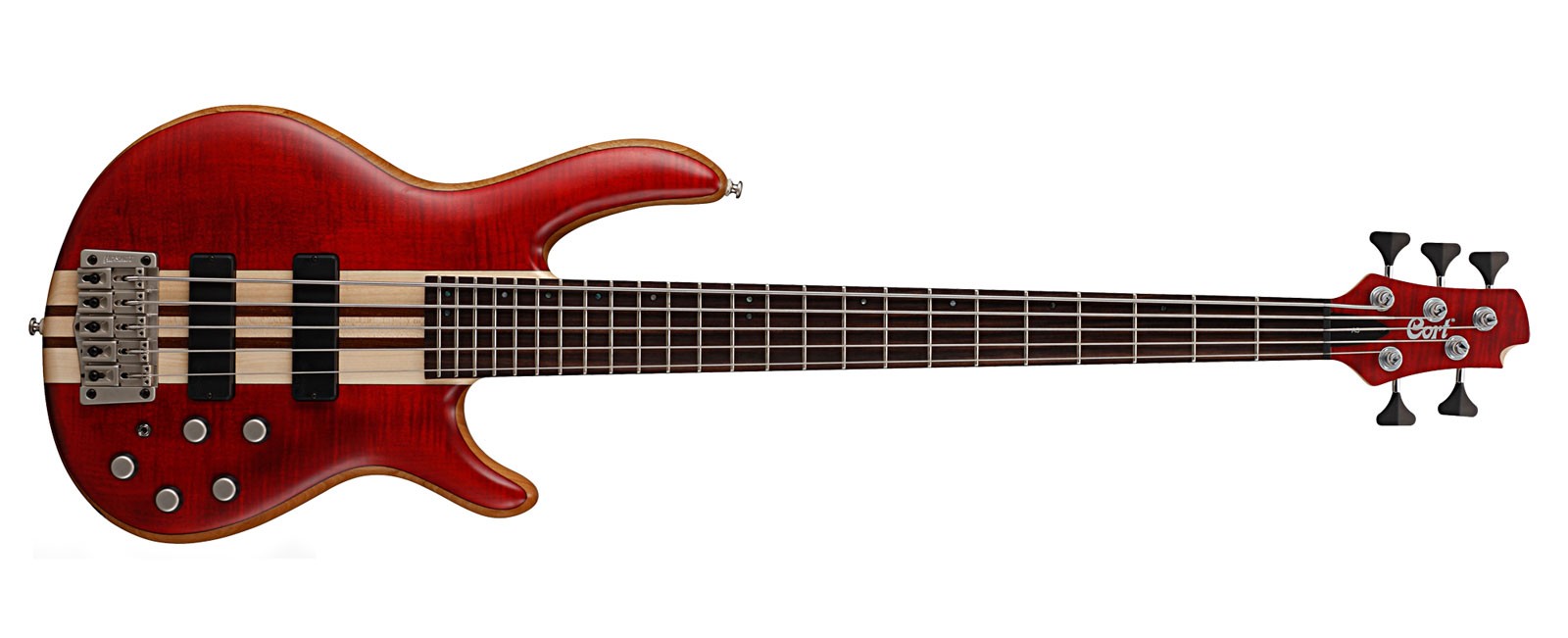 Cort Artisan 5 Plus - cherry red Solid body electric bass