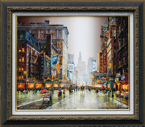ニューヨーク、タイムズスクエア 1930 - アート・絵画の販売、買取なら