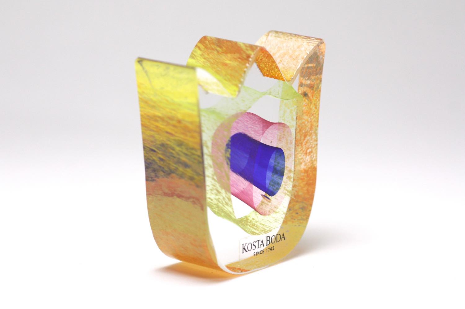 北欧ガラス /KOSTA BODA /Bertil Vallien/Mini Sculpture/クリスタル