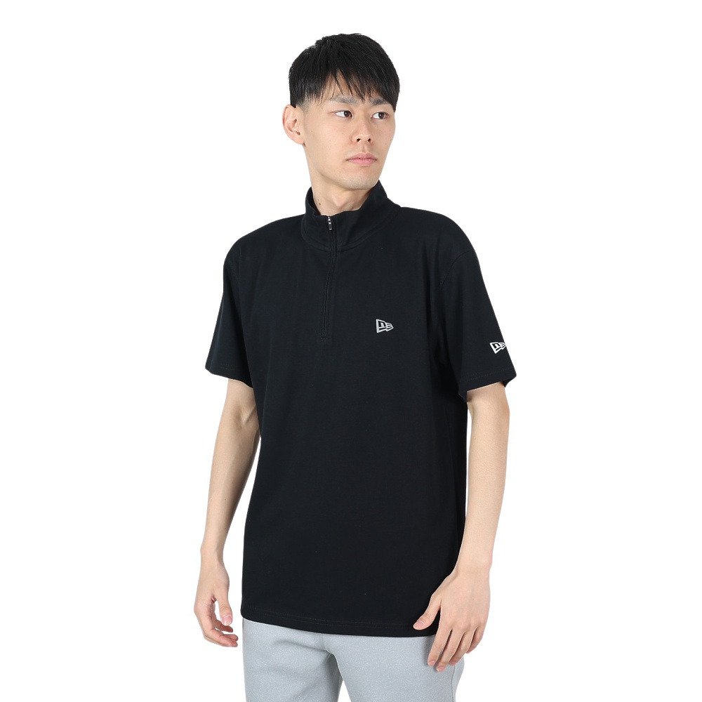 ニューエラ（NEW ERA）（メンズ、レディース）半袖 ハーフジップ