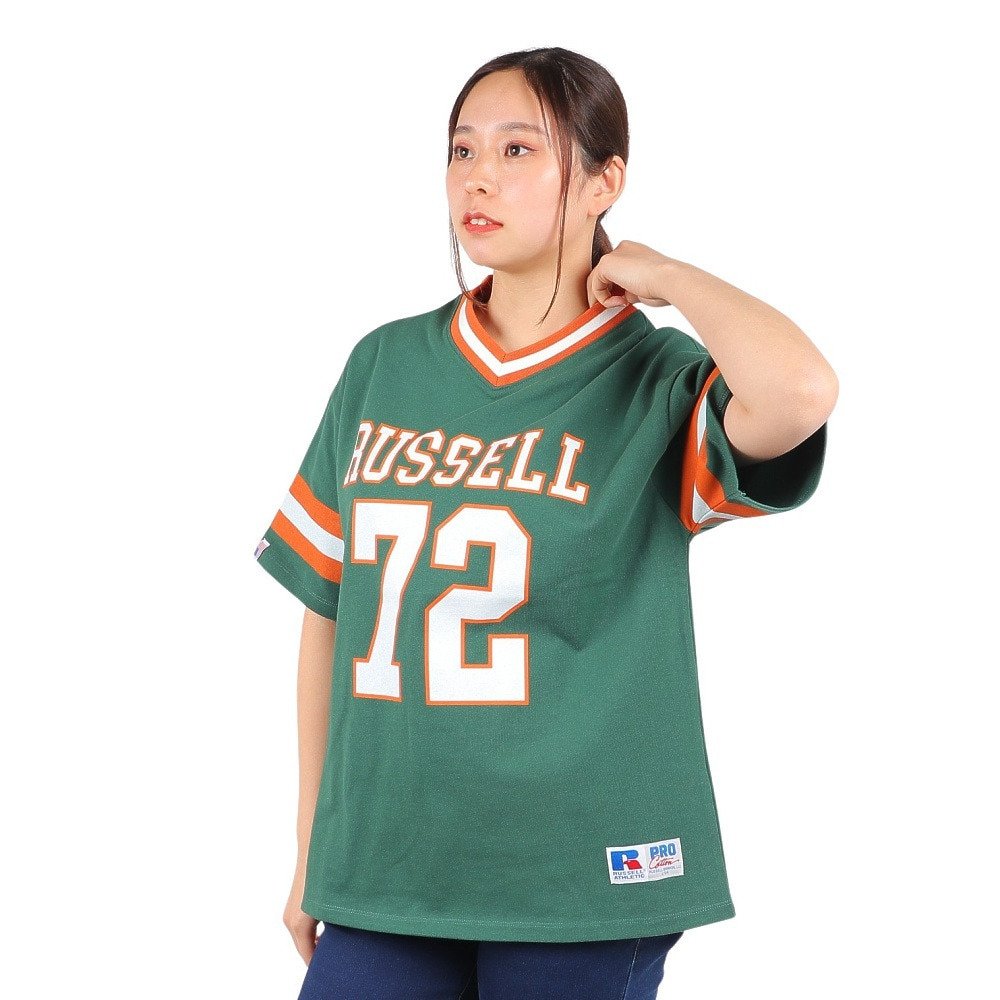 ラッセル（RUSSELL）（レディース）ProCottonフットボールTシャツ