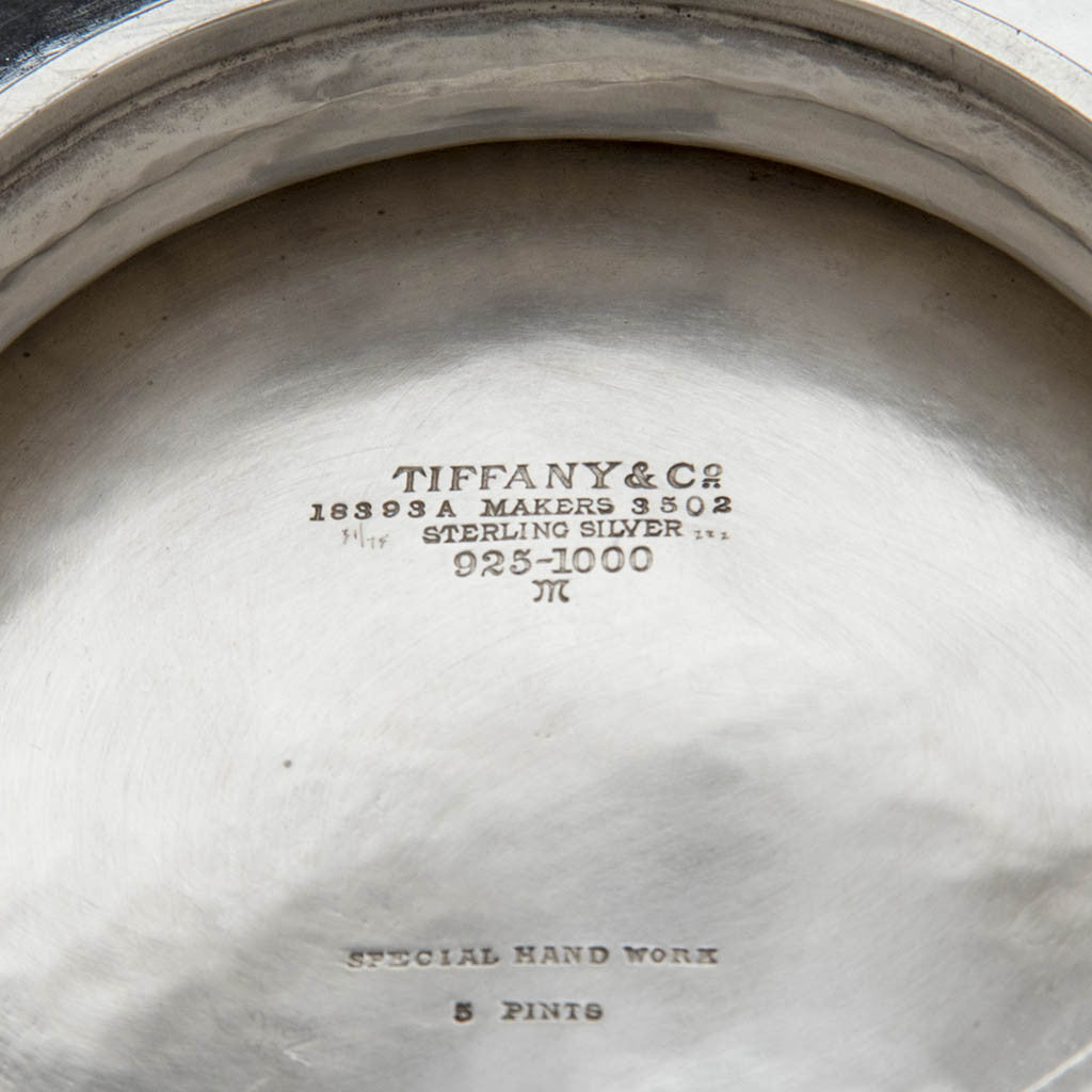 Tiffany & Co 'Special Hand Work' Large Sterling Silver Centerpiece