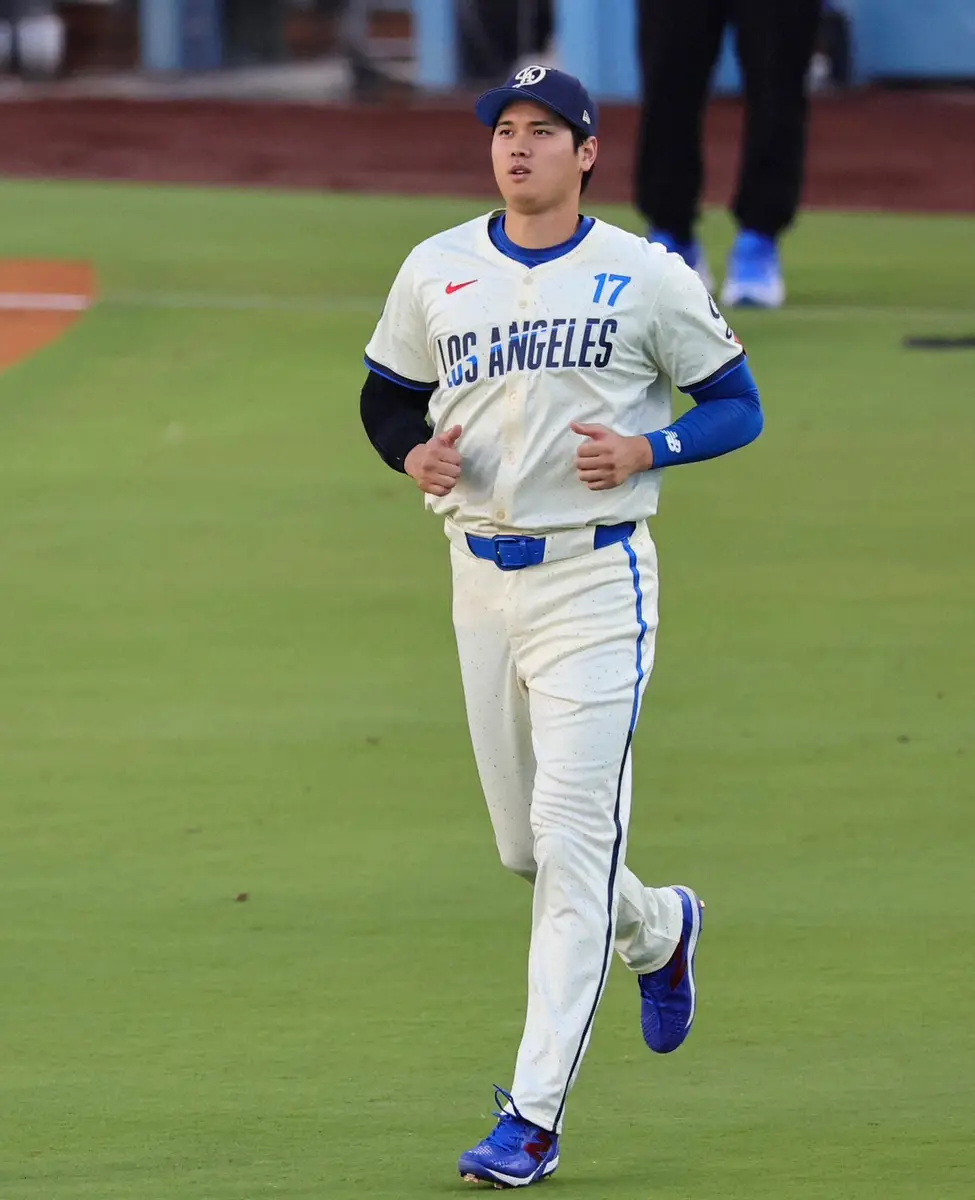 大谷翔平 6戦連続「1番・DH」出場 シティーコネクトジャージー初戦で3